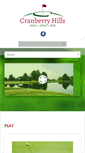 Mobile Screenshot of cranberryhillsgc.com